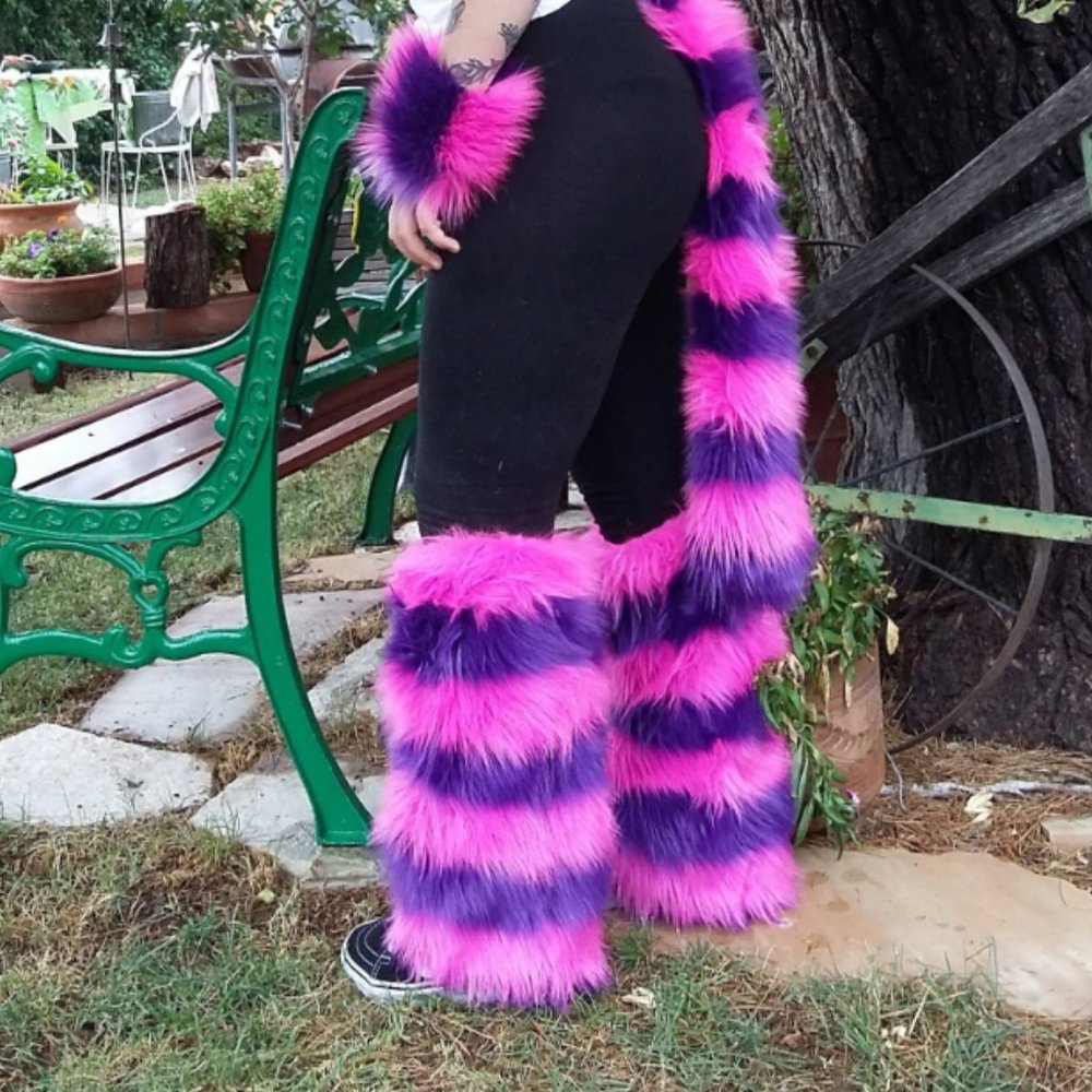 Cheshire Cat Set includes Cuffs, Tail, Leg Fluffies, Tights, Paws and Nails.